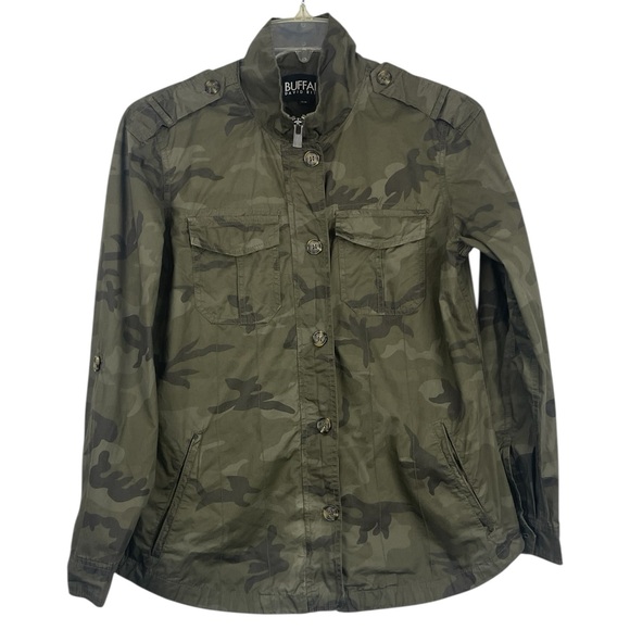 Buffalo David Bitton camouflage military style jacket/ shacket. Size medium GUC - Picture 5 of 14